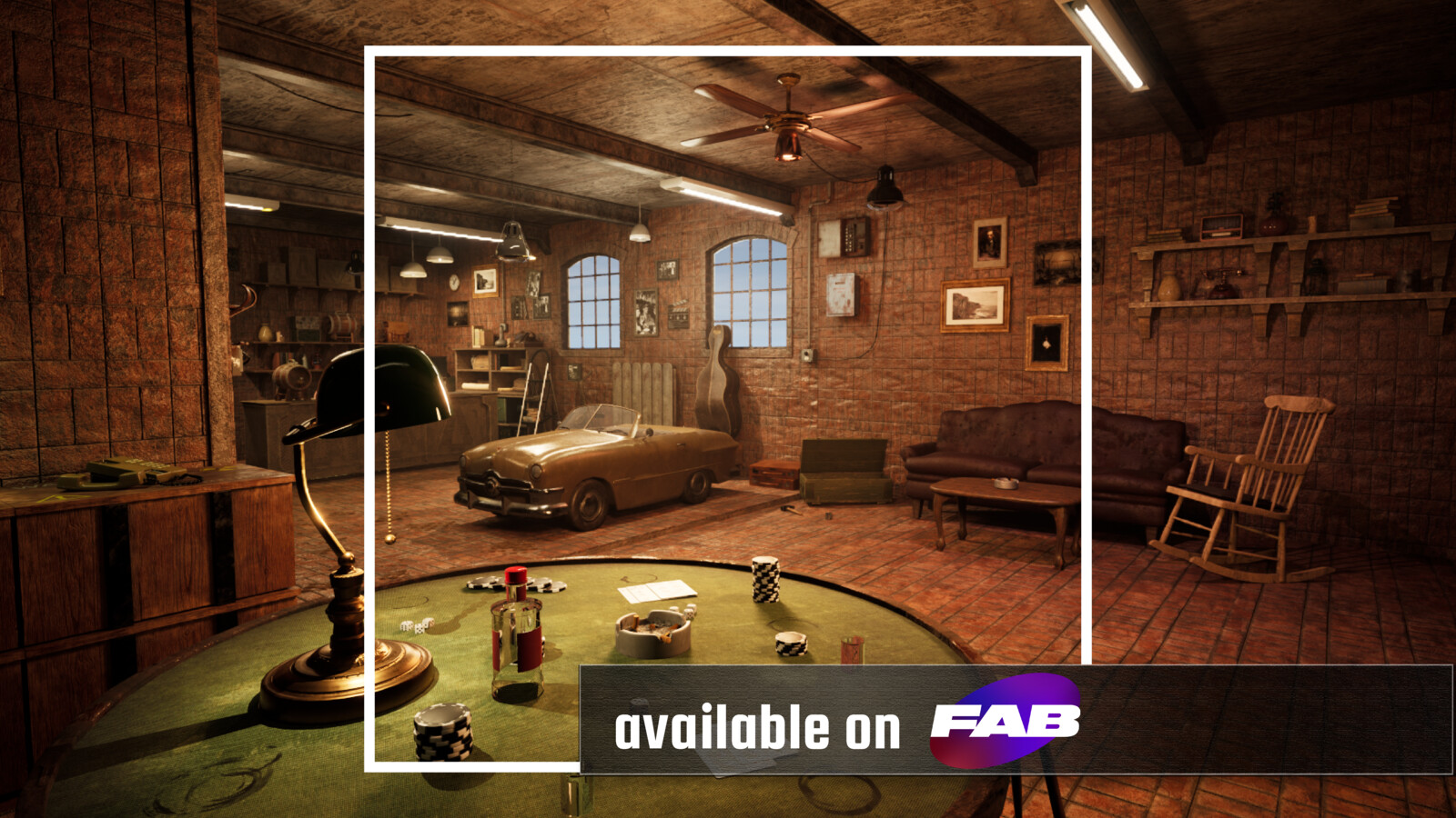 Mafia Hideout Bar / 152 Assets