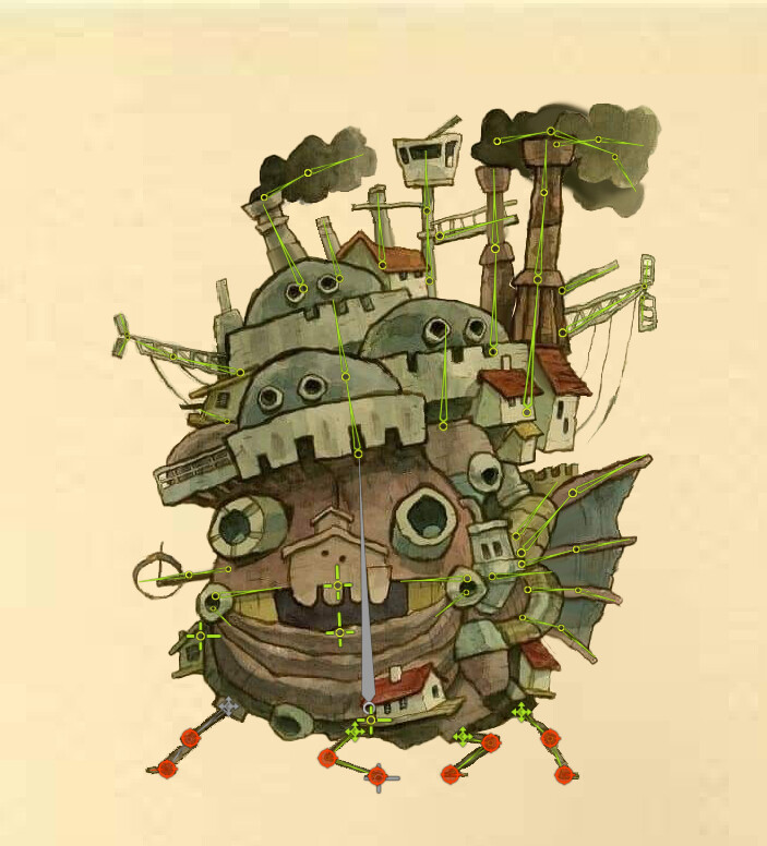 ArtStation - Howl's Moving Castle.