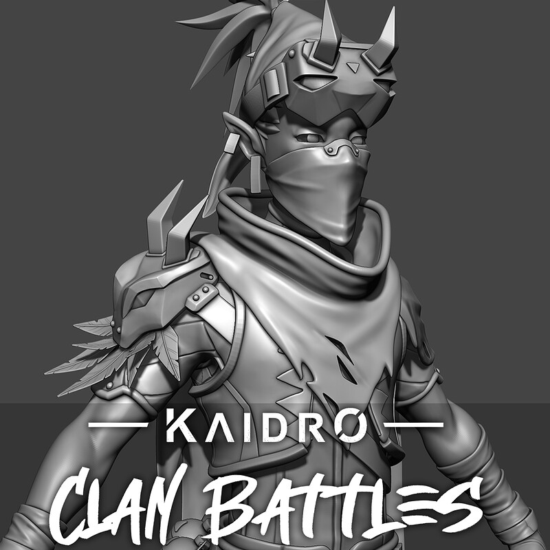Kaidro // Outlander Male Grimbone NFT - High poly