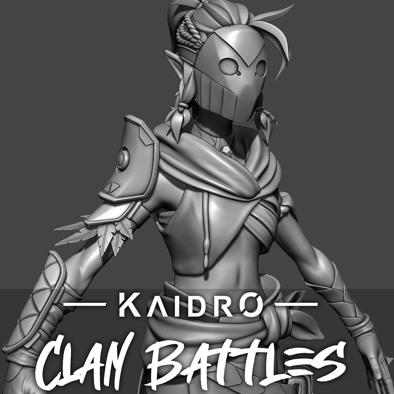 Kaidro // Outlander Female Grimbone NFT - High poly