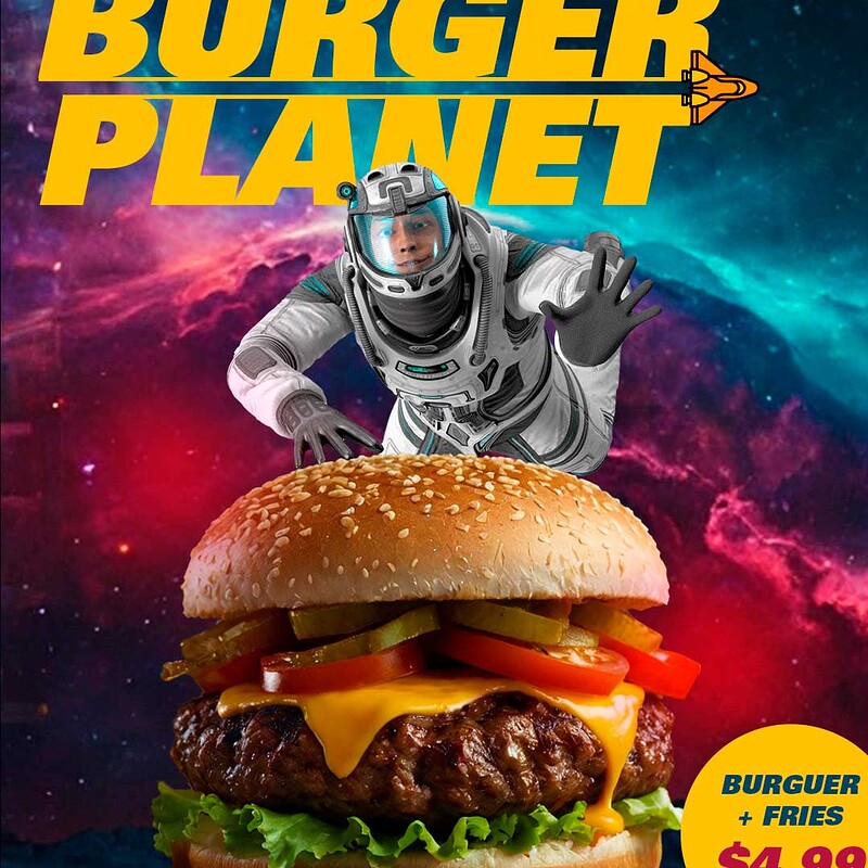 Publicity Design - Burger Planet