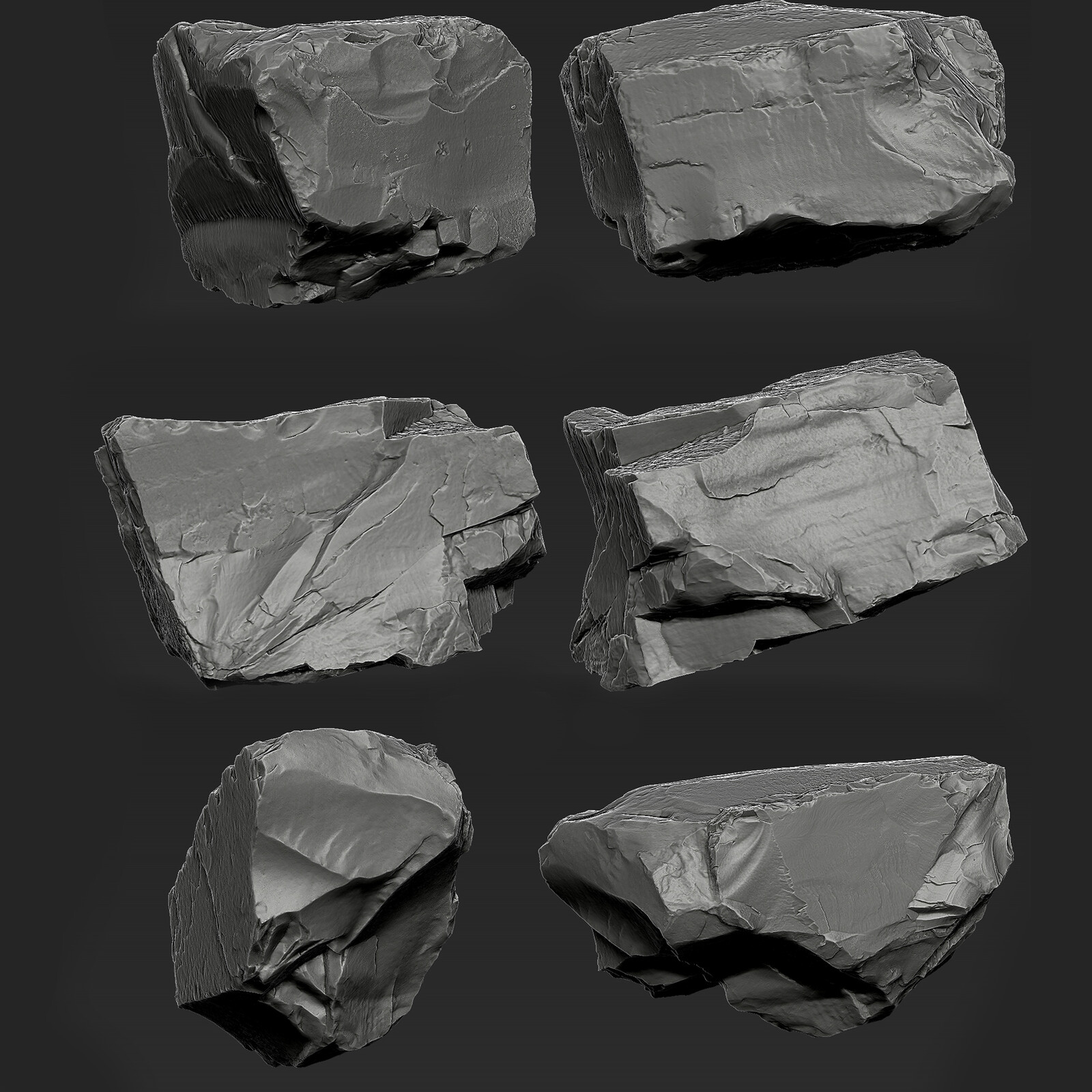 Photoscanned Rock assets
