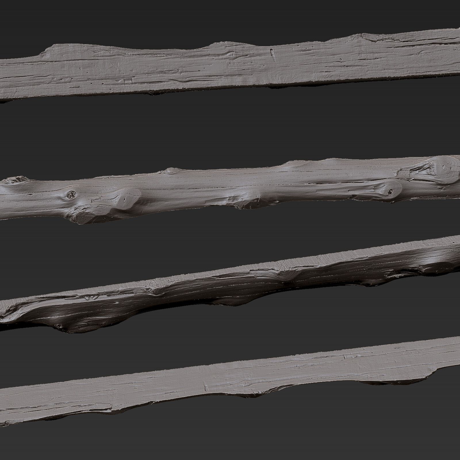 Photoscanned Wood boards Ztools