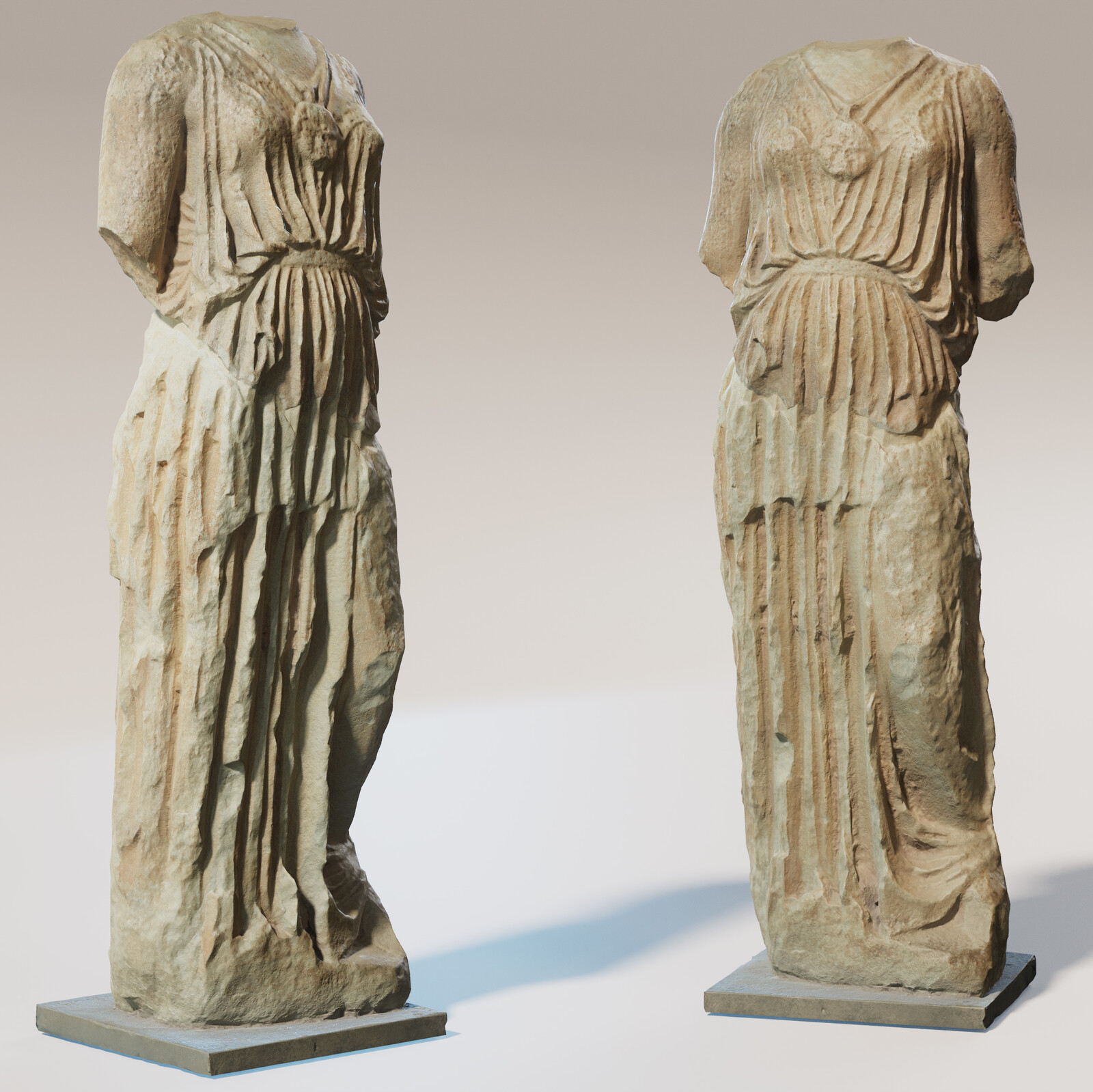 Photoscanned Greek Statue