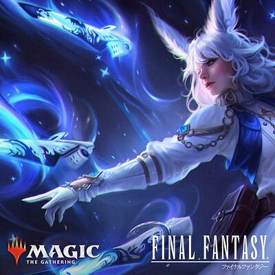 ArtStation - MTG x FINAL FANTASY - Aerith's Curaga Magic | Heroic