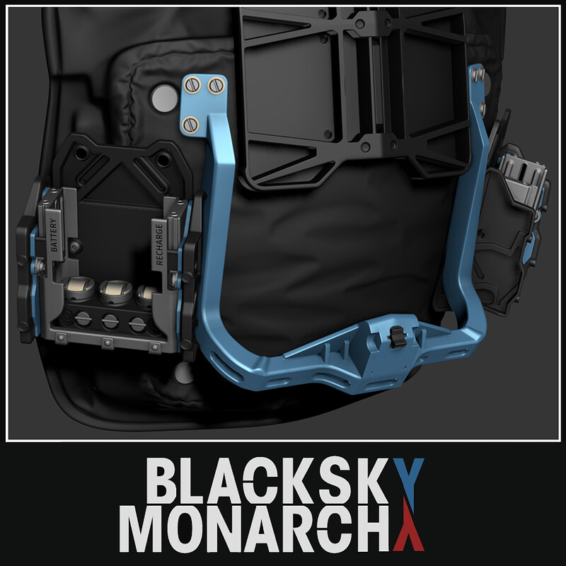  BLACK SKY MONARCHY SCRAPPED VEST
