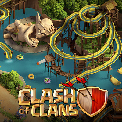 Clash of Clans - Summer scenary