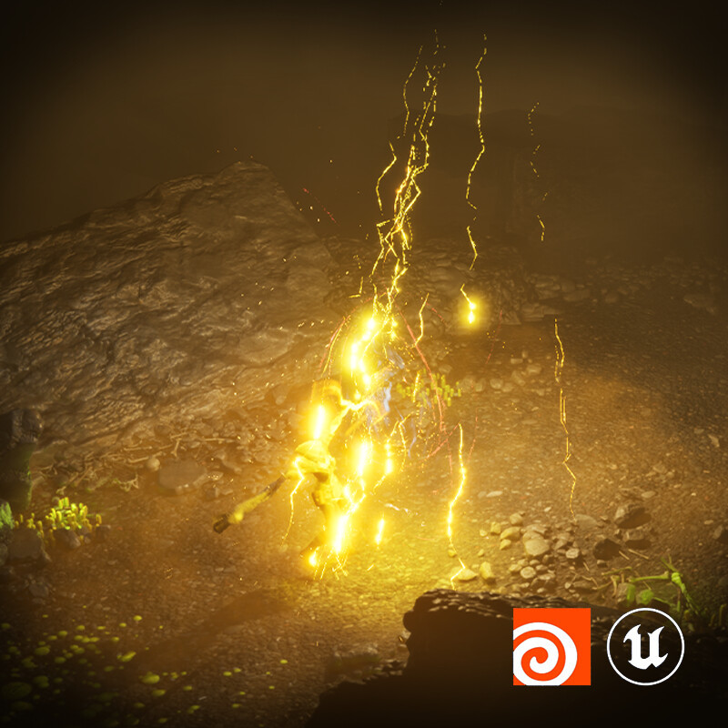Electric destruction (Unreal Engine + Houdini) 