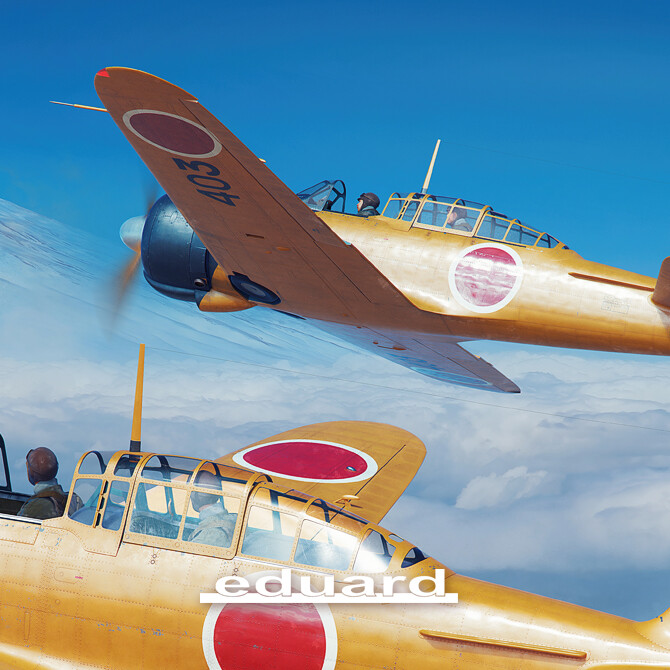 Piotr Forkasiewicz - Eduard boxarts - Zero, Me-109, P-51D & MiG21