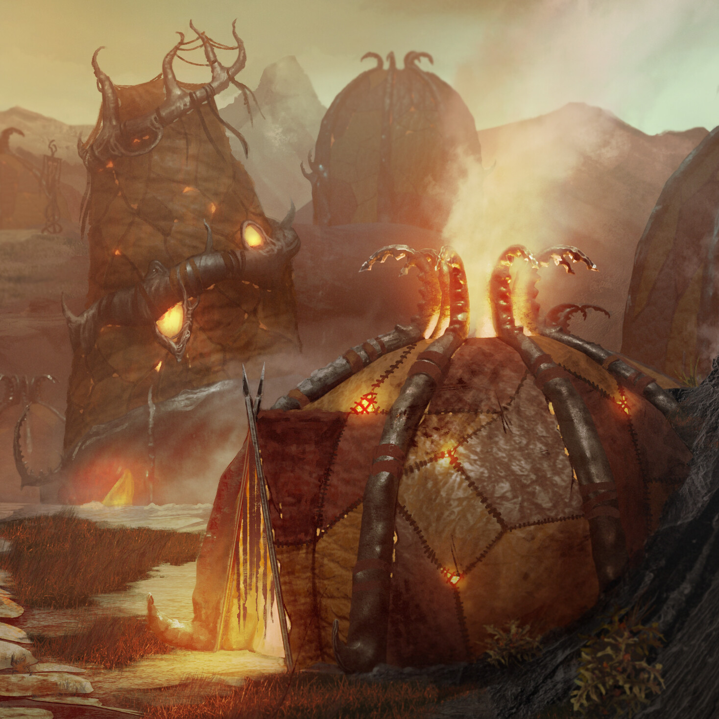 Emberscar tribe - Village