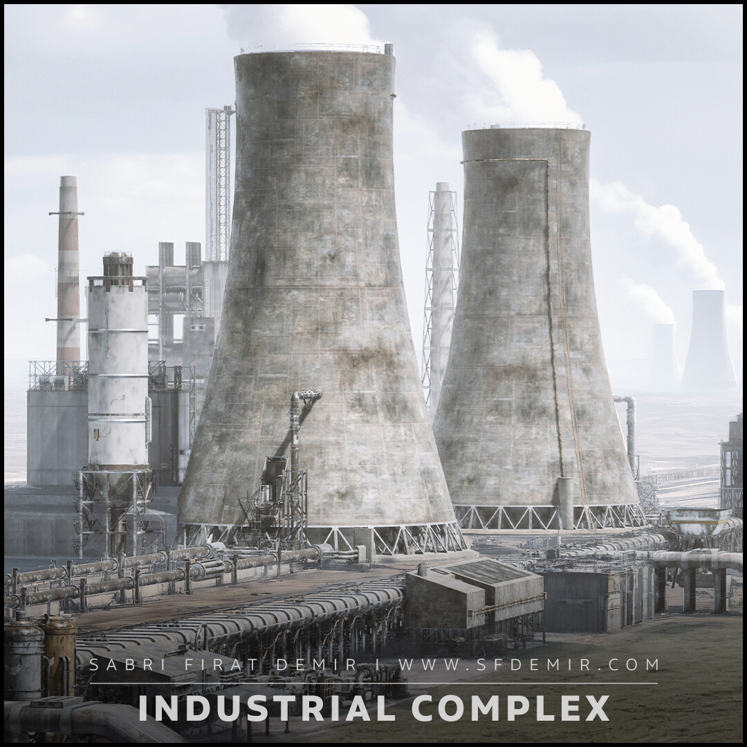 Industrial Complex Kitbash – Huge Collection