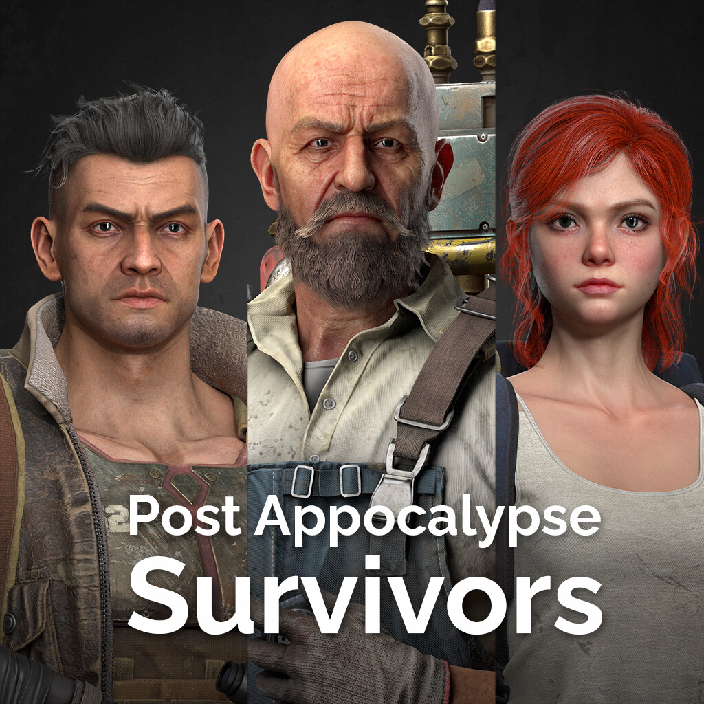 Realistic 3D Character - Post Apocalyptic Survivors