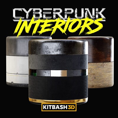Kitbash3D: Cyberpunk Interior - Materials