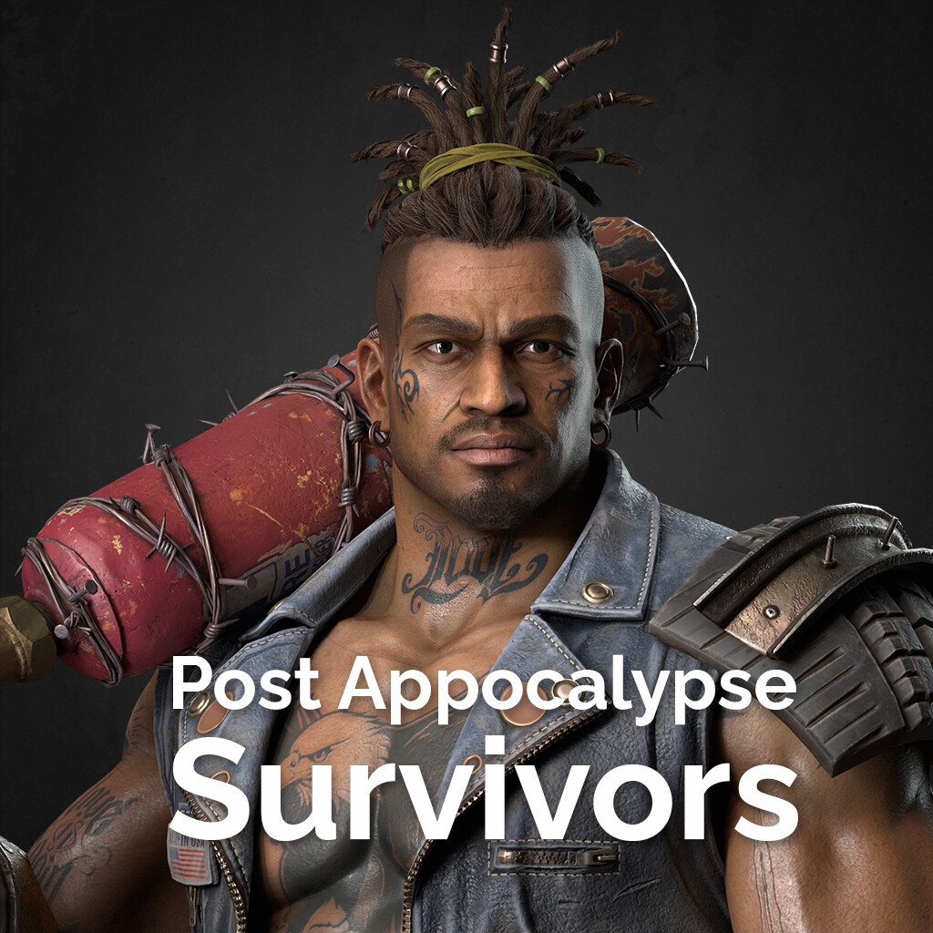 Realistic 3D Character - Post Apocalyptic Survivors - Rage