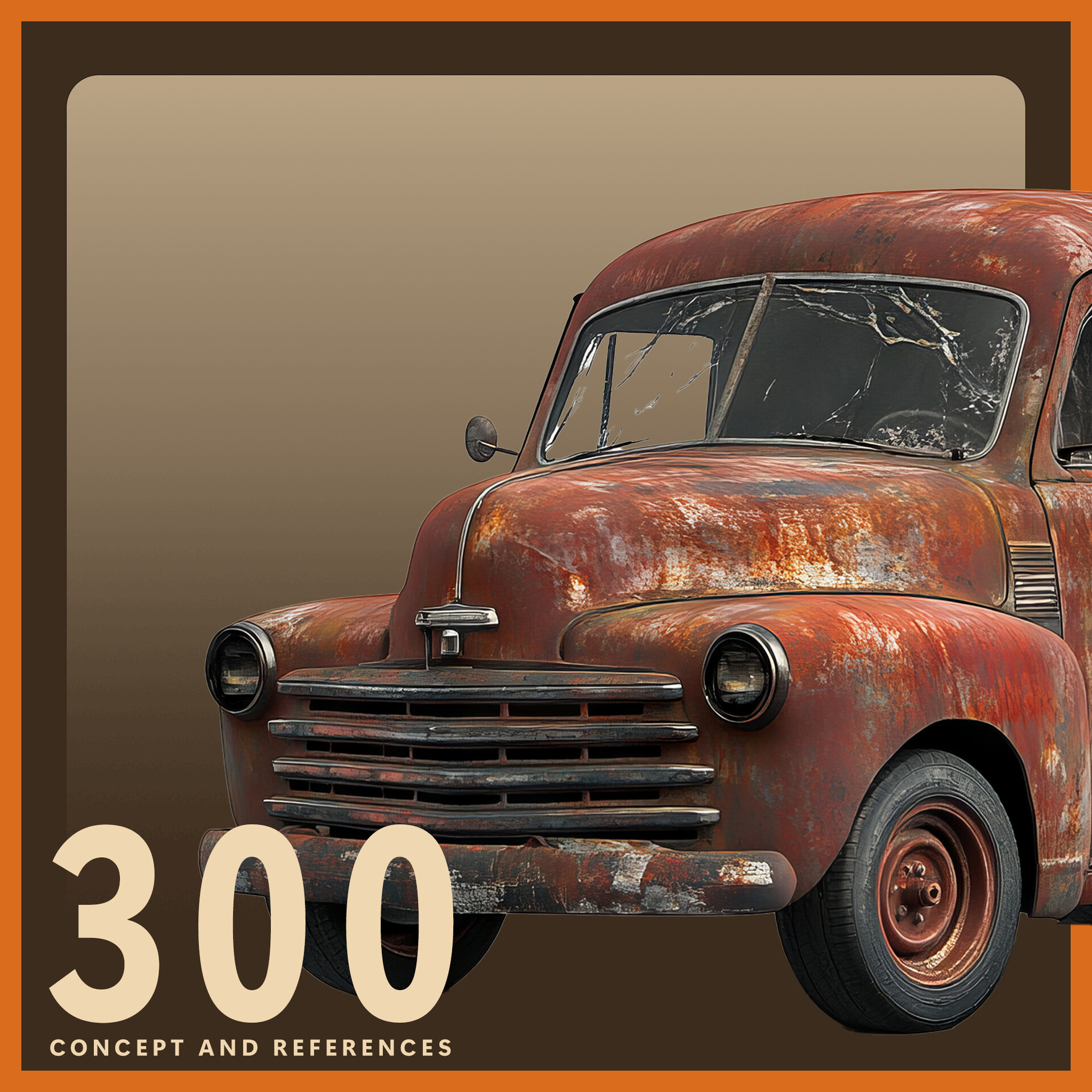 ArtStation - 300 Rusty Car Concept and Reference