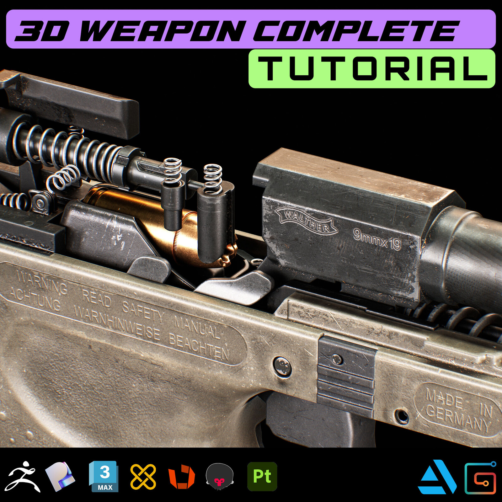 3D Weapon Tutorial For Portfolio