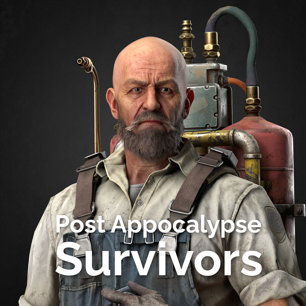 Realistic 3D Character - Post Apocalyptic Survivors - Engineer