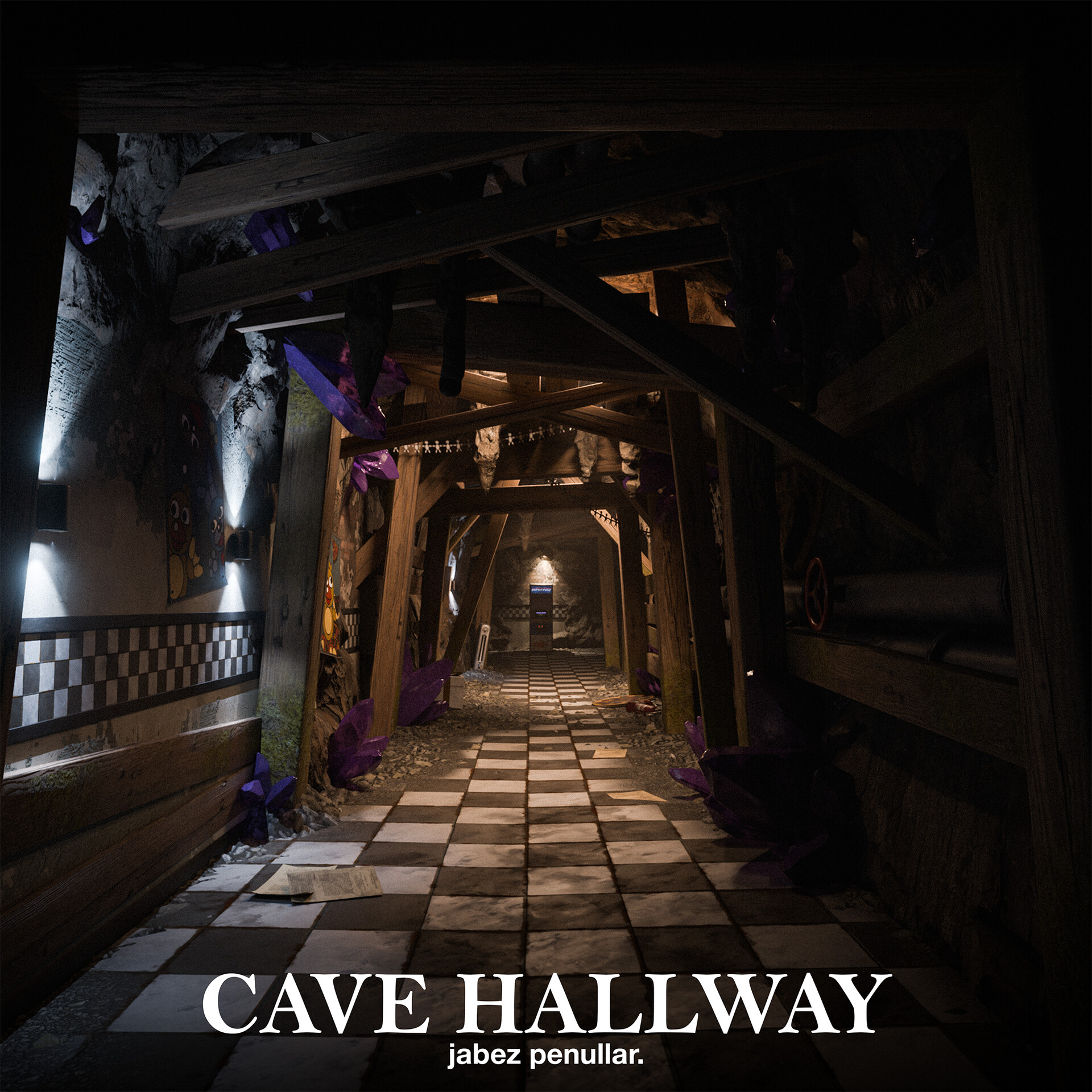ArtStation - Five Nights at Freddy's: Cave Hallway | Fan Project