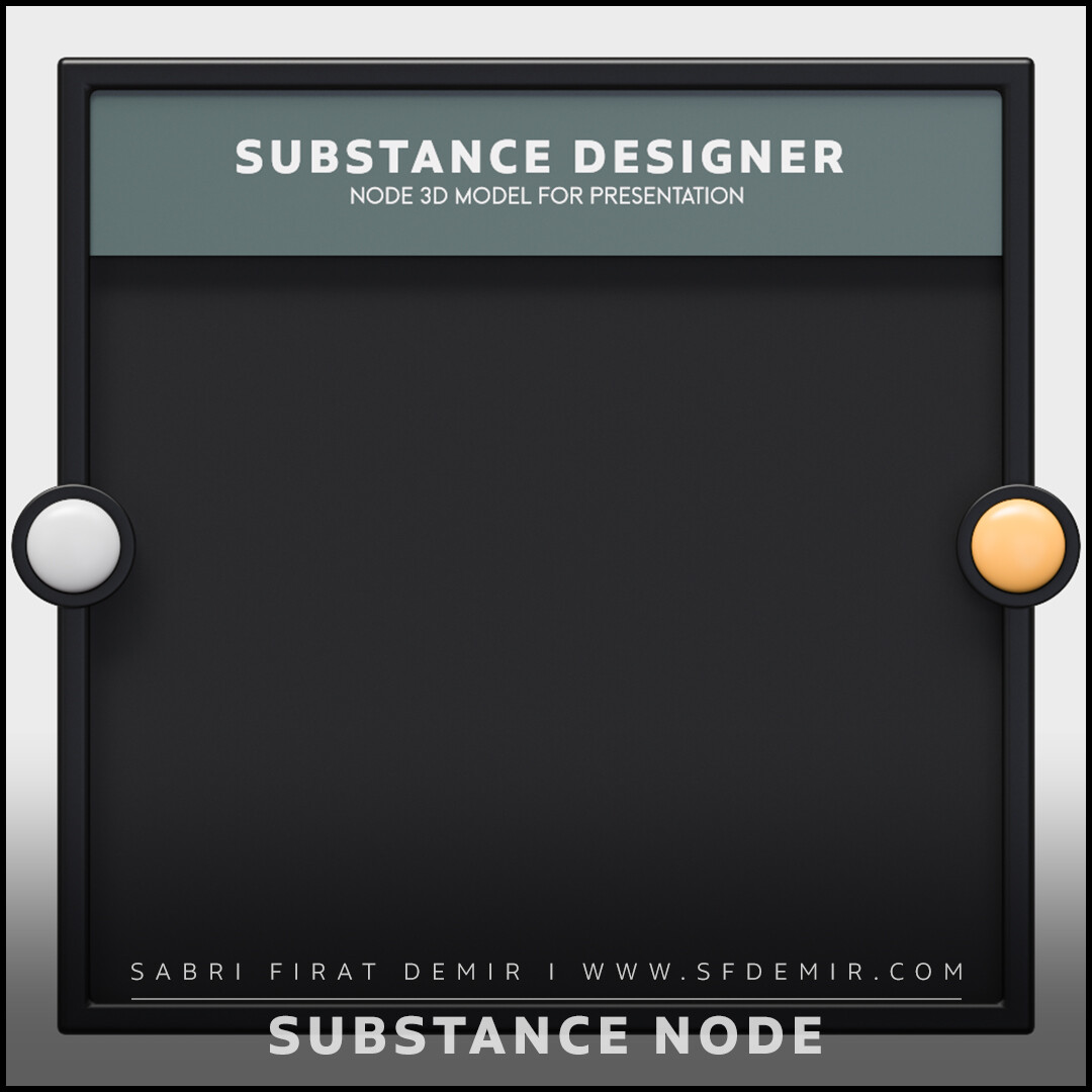 Substance Designer Node 3D Model