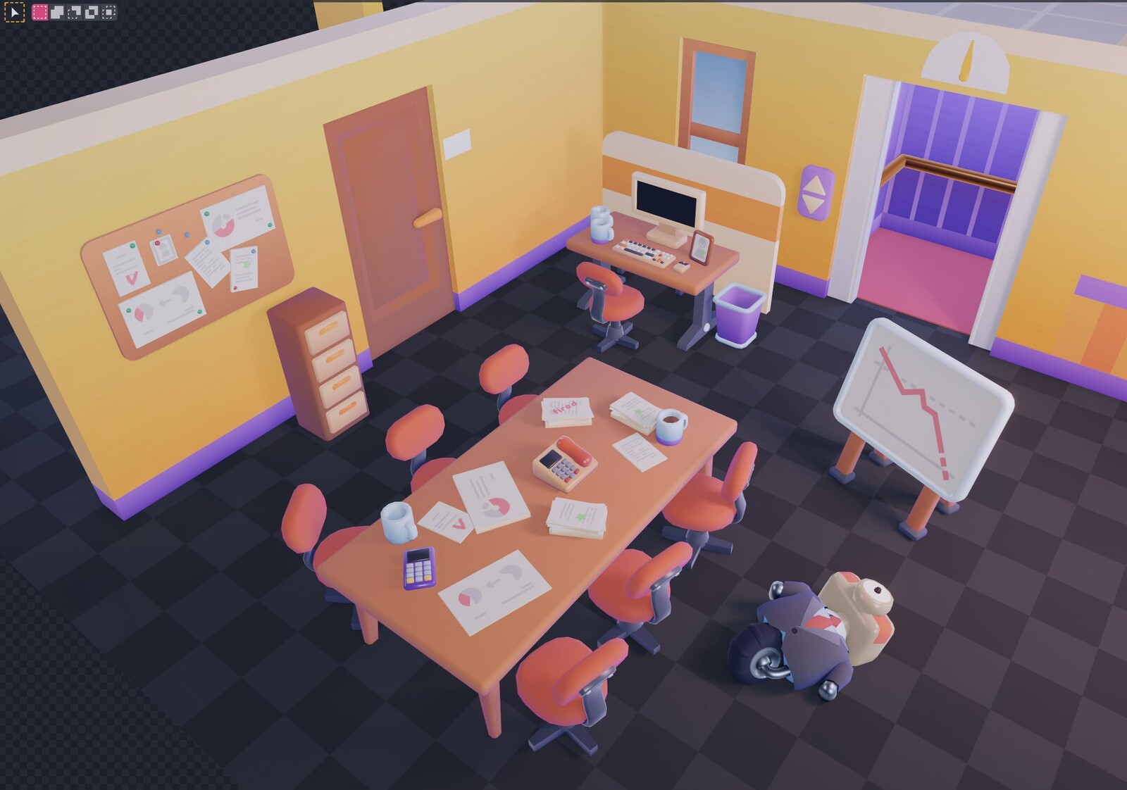 Corporate Robots (96h Game Jam Assets)