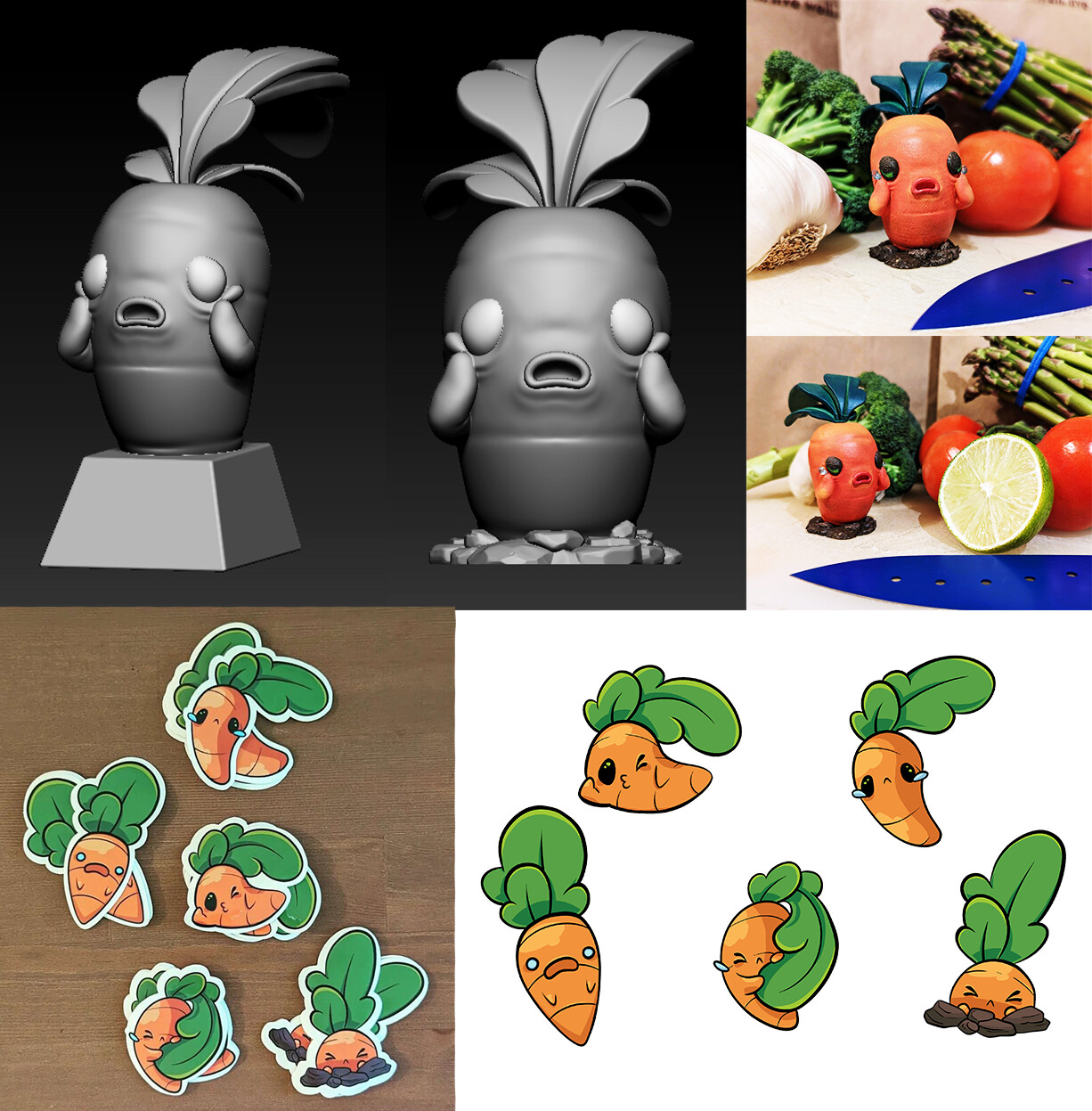 Distressed Carrots