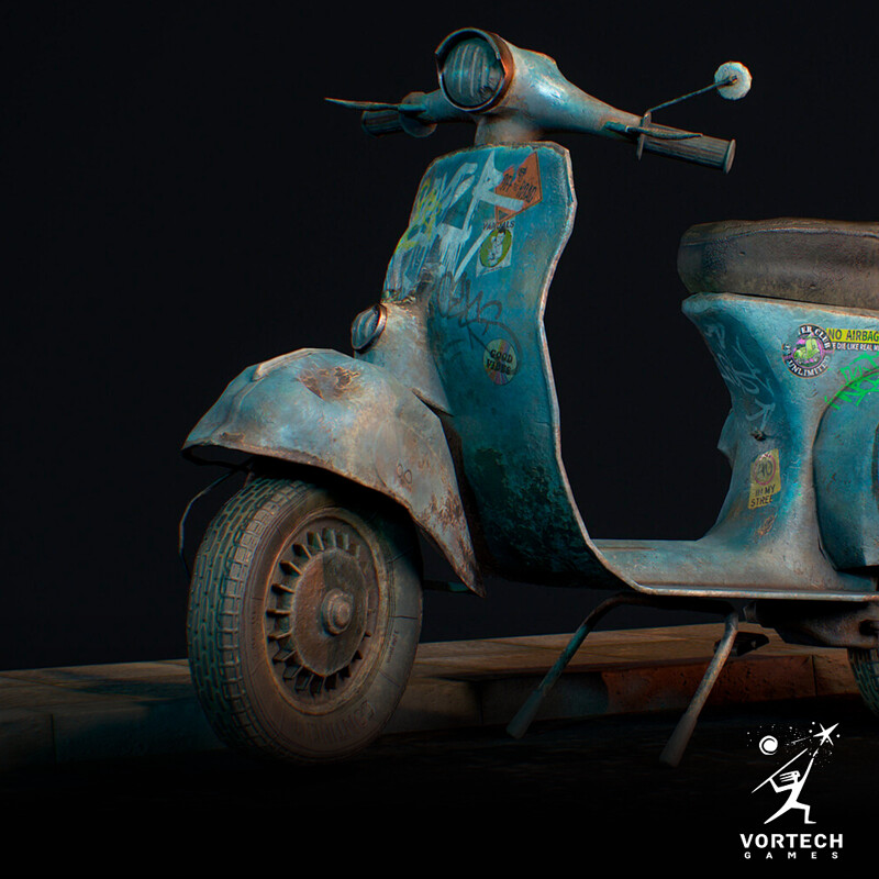 Old Rusty Scooter