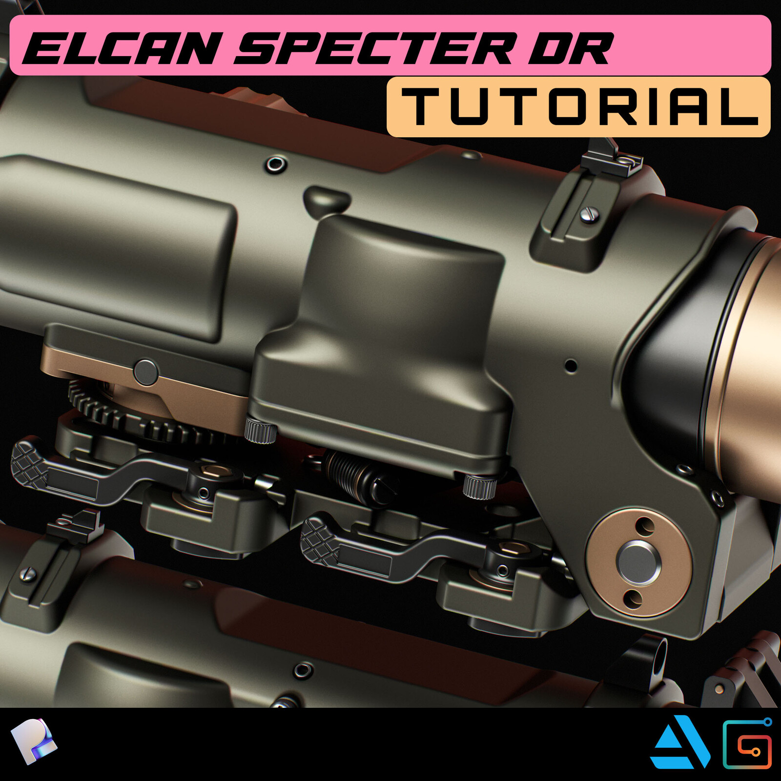 Elcan SpecterDR Plasticity Modeling 3D Tutorial
