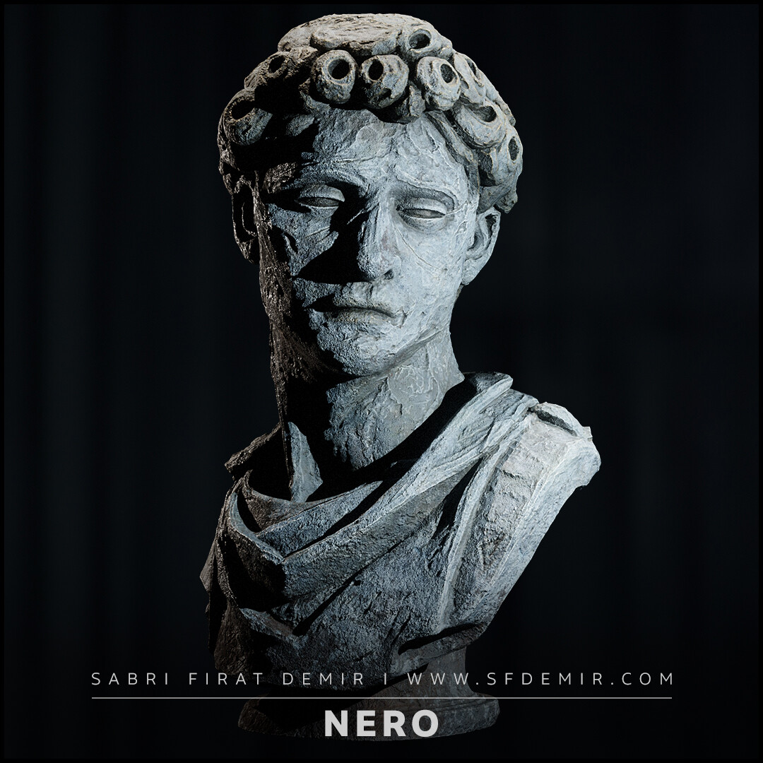 Nero – The Fallen Virtue Statue 3D Model – High-Quality Asset