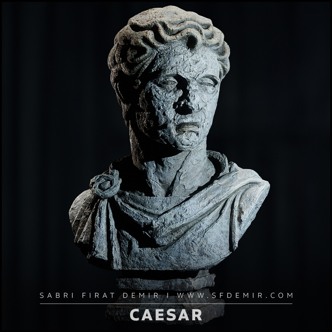 Caesar - The Betrayed Vision Statue 3D Model – High-Quality Asset 