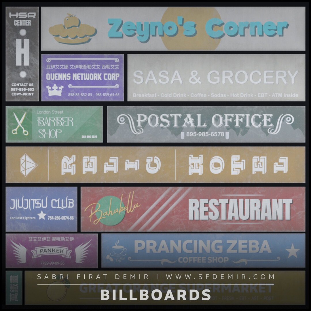 Billboard Pack Vol 01 - Asset Pack