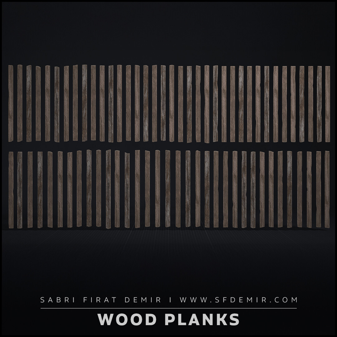 Wooden Planks Pack 02 - High-Quality Wooden Plank Meshes