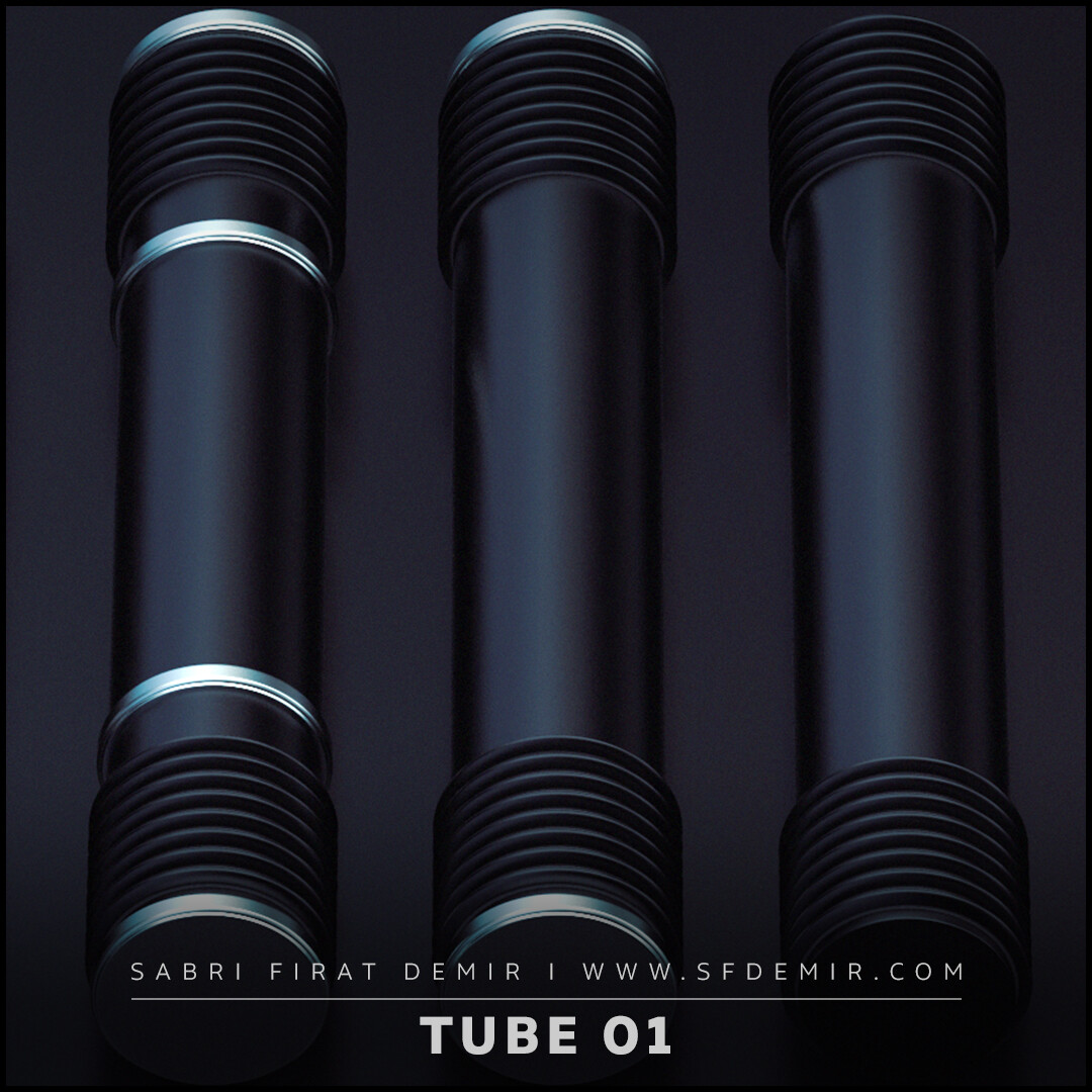SFDEMIR Tube Kitbash 01 – High-Quality Modular Tube Collection for Realistic Visualizations