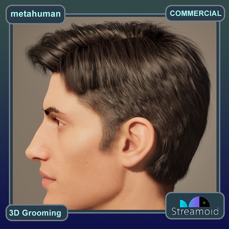 3D GROOMING | CUSTOM METAHUMAN HAIR | UNREAL ENGINE 5.2 | STREAMOID | MARCH 2024