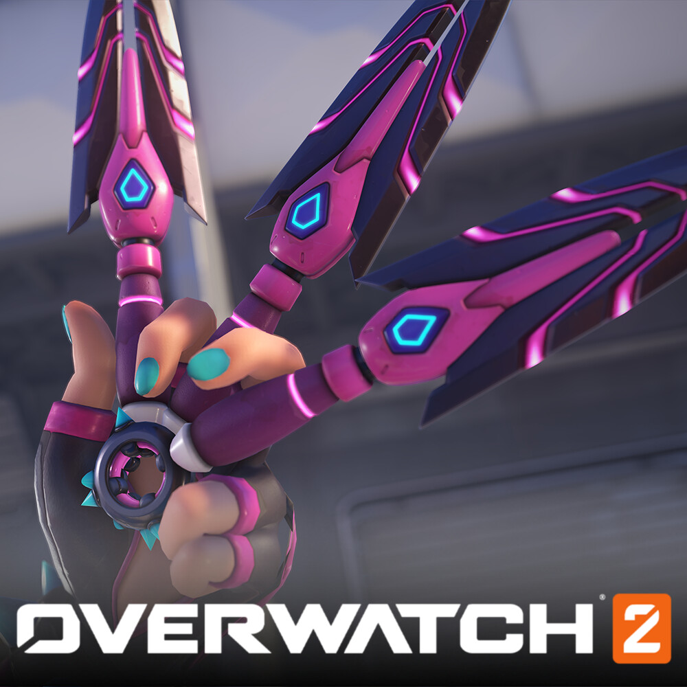 ArtStation - Overwatch 2 X Street Fighter 6 - Juri Kiriko Weapons