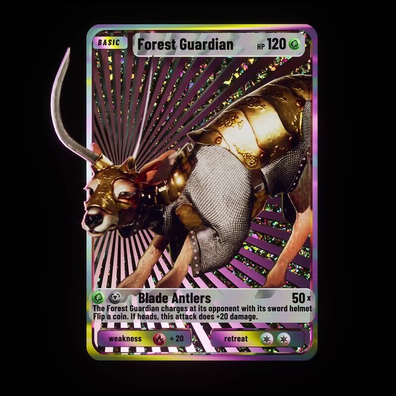 Forest Guardian Holo Card 