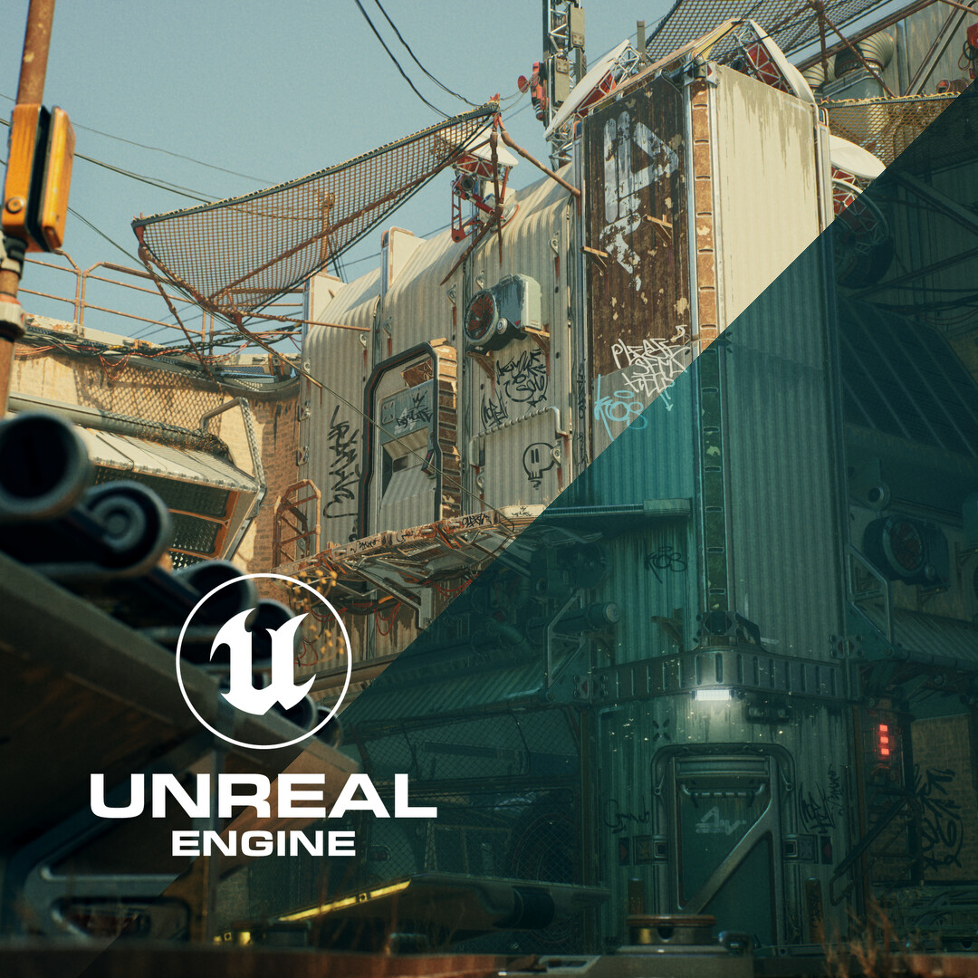 Scifi Railroad Terminal Facility - Relight