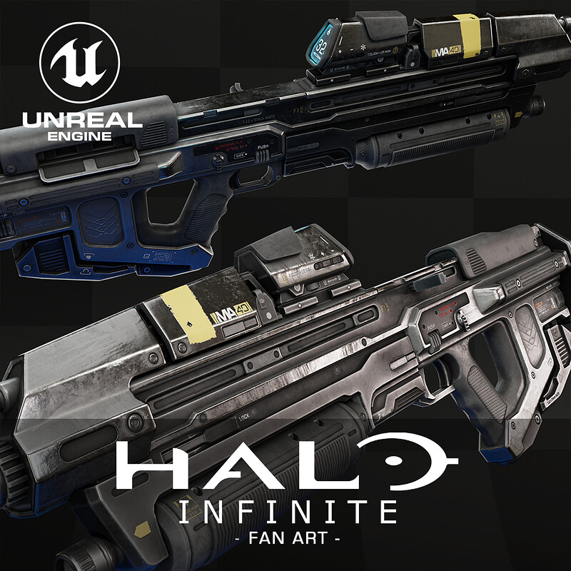 MA40 Assault Rifle // Halo Infinite - fan art