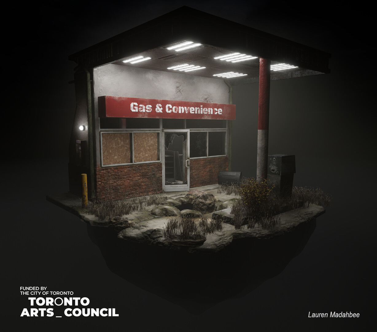 Abandoned Gas Station Diorama