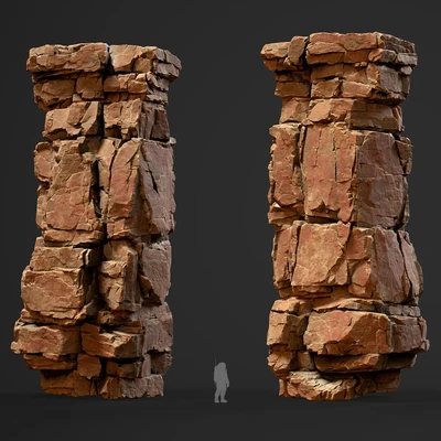 Cliff Rock Kit - Modular Rocks Pack