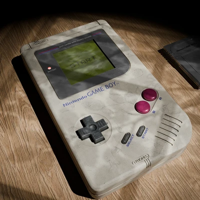 Game/Film-ready 3D asset: Nintendo Game Boy 1989
