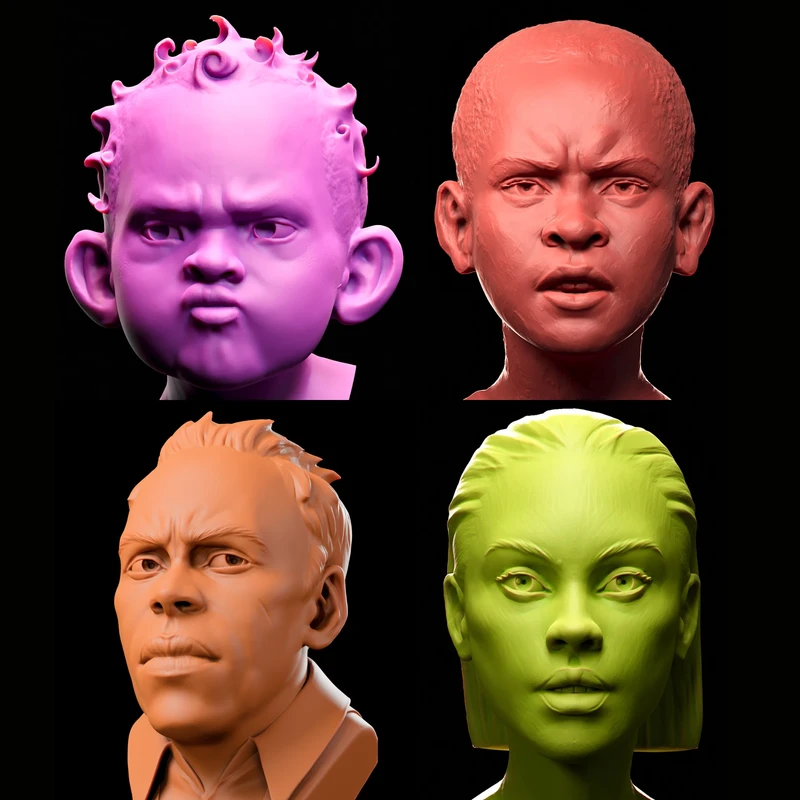 100 Heads Sculpt Challenge - 1h per Head Study