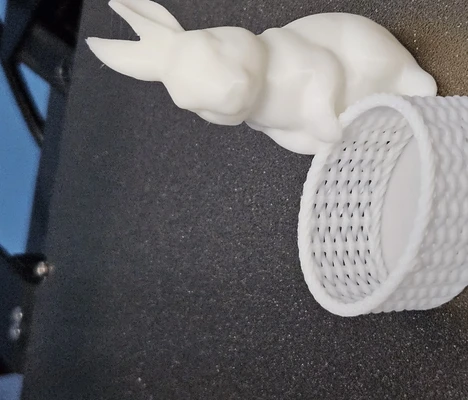 Easter Bunny With Basket 3D Print