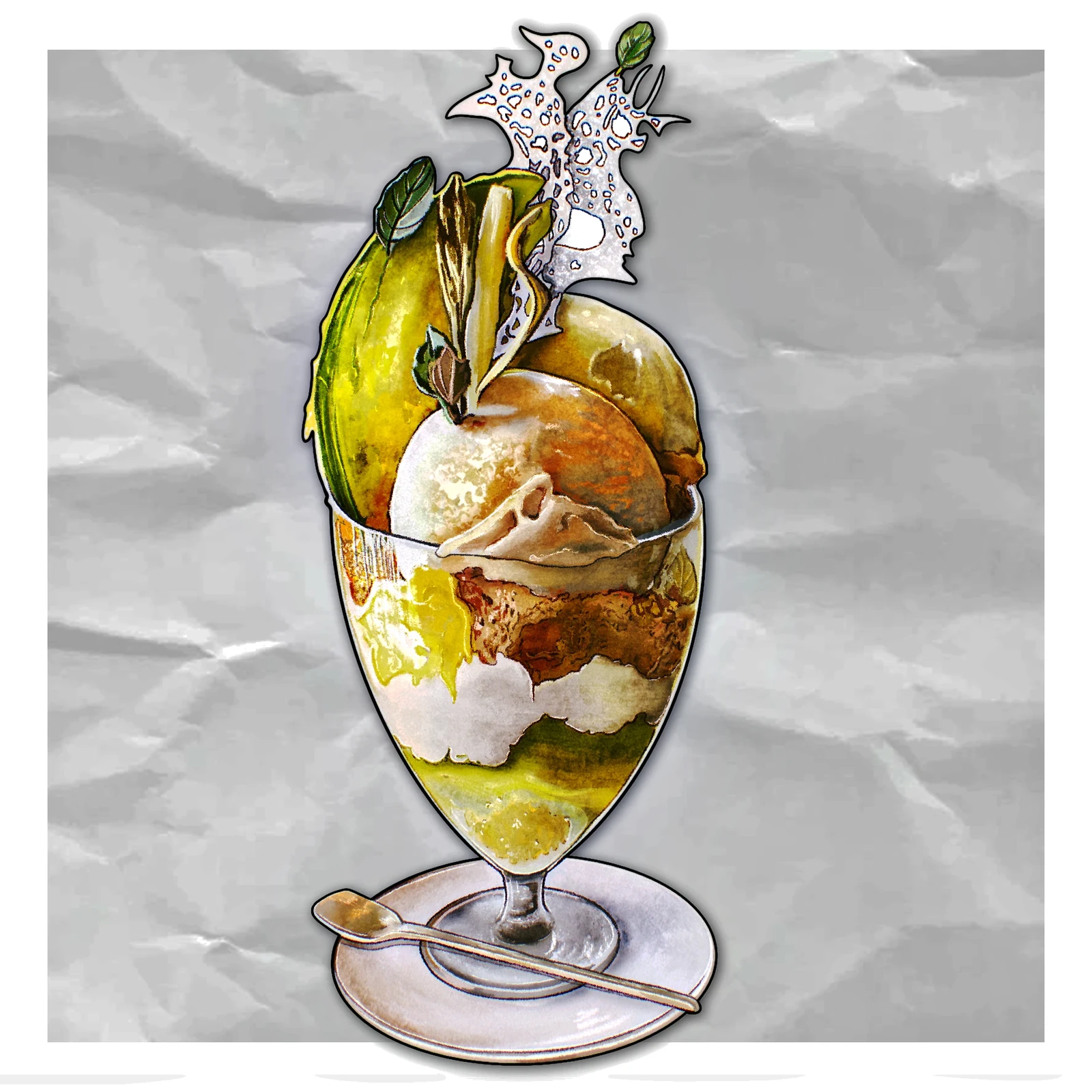 Food Drawing Collaboration / Parfait Combo