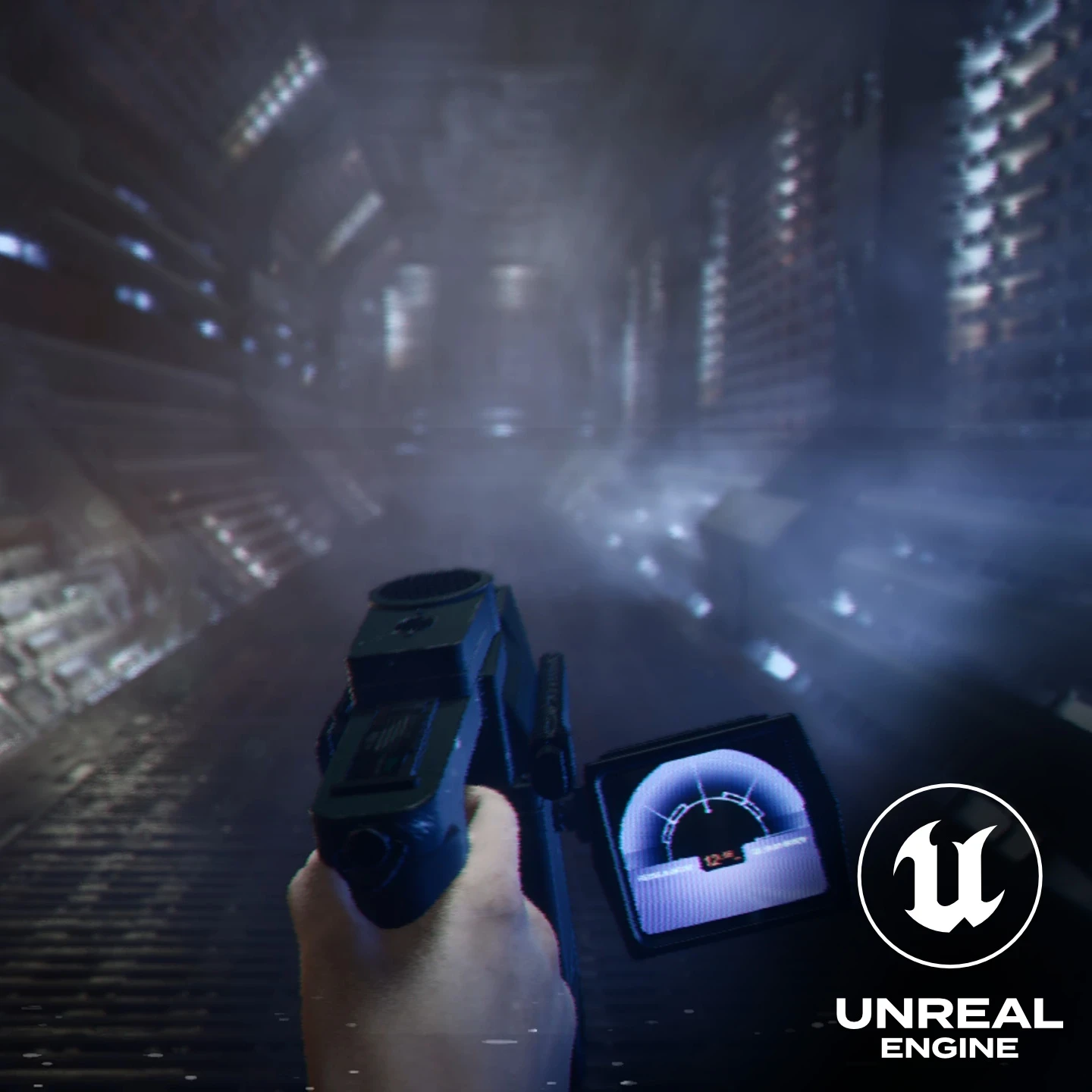 Unreal Engine - M314 Motion Tracker on Nostromo Corridors