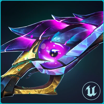 Wayfinder Inspired Rifle - Stylized PBR Hand-Painted