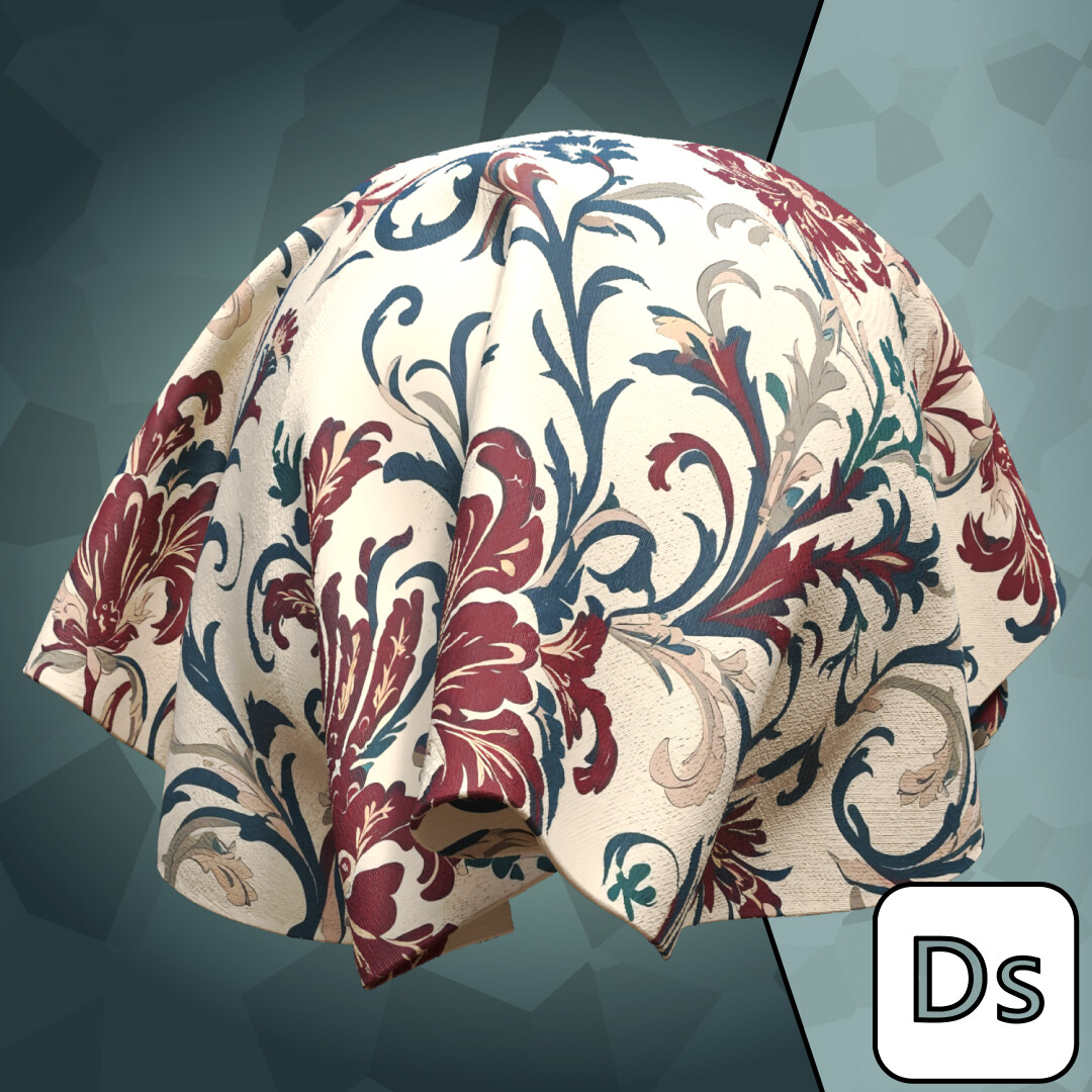 Victorian Floral Fabric Pack