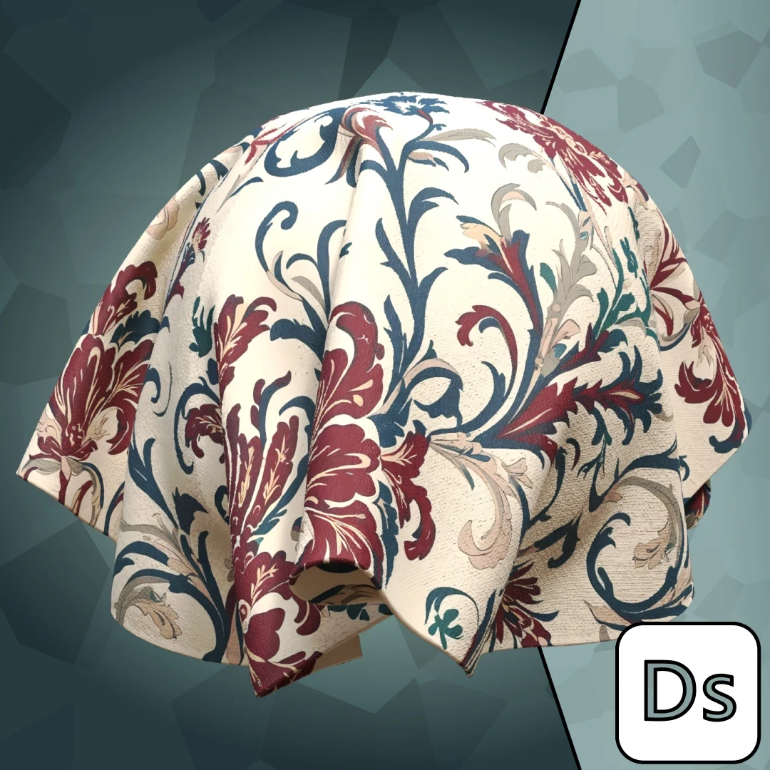 Victorian Floral Fabric Pack