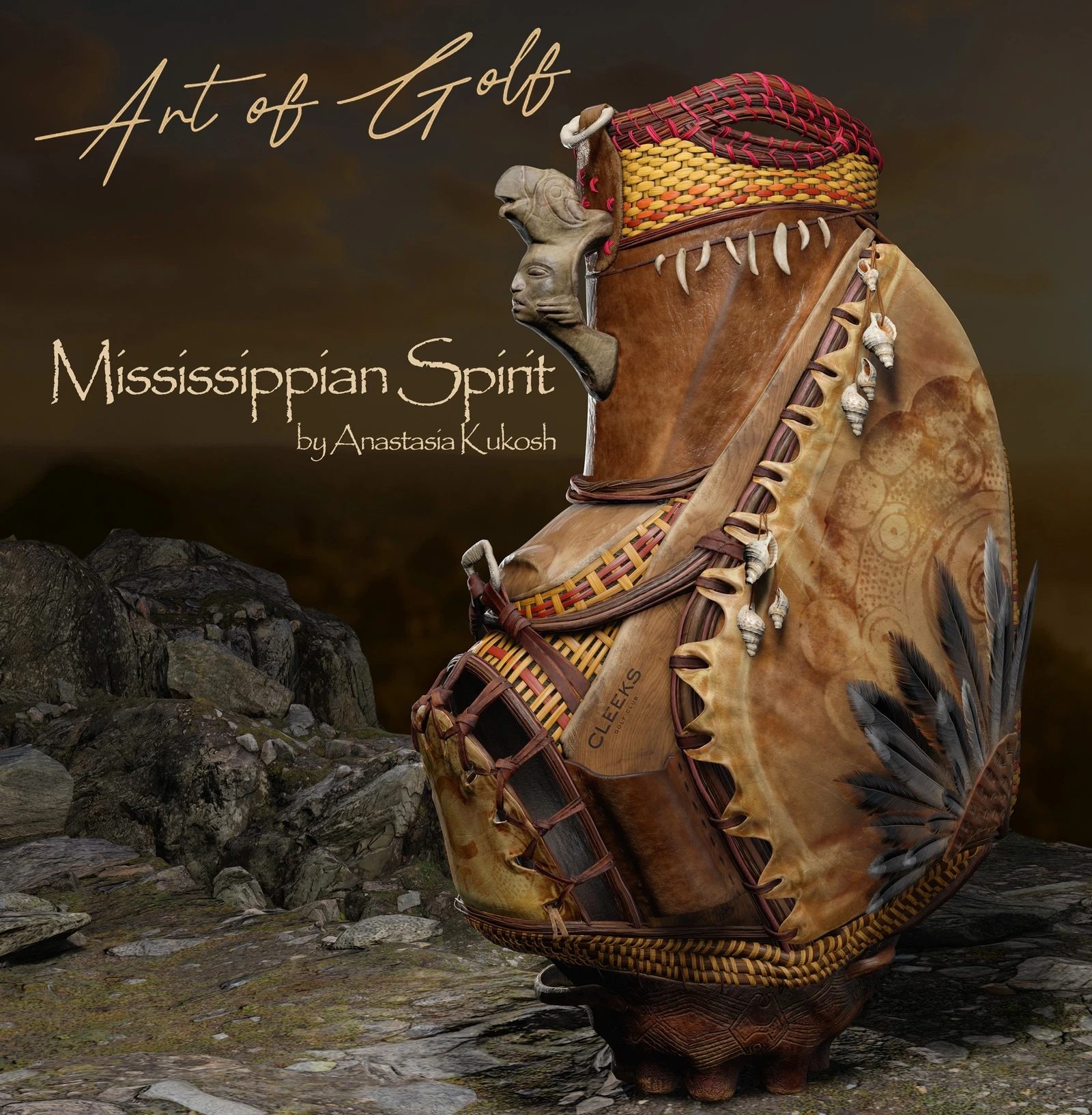 Handcrafted Golf Bag - Mississippian Spirit