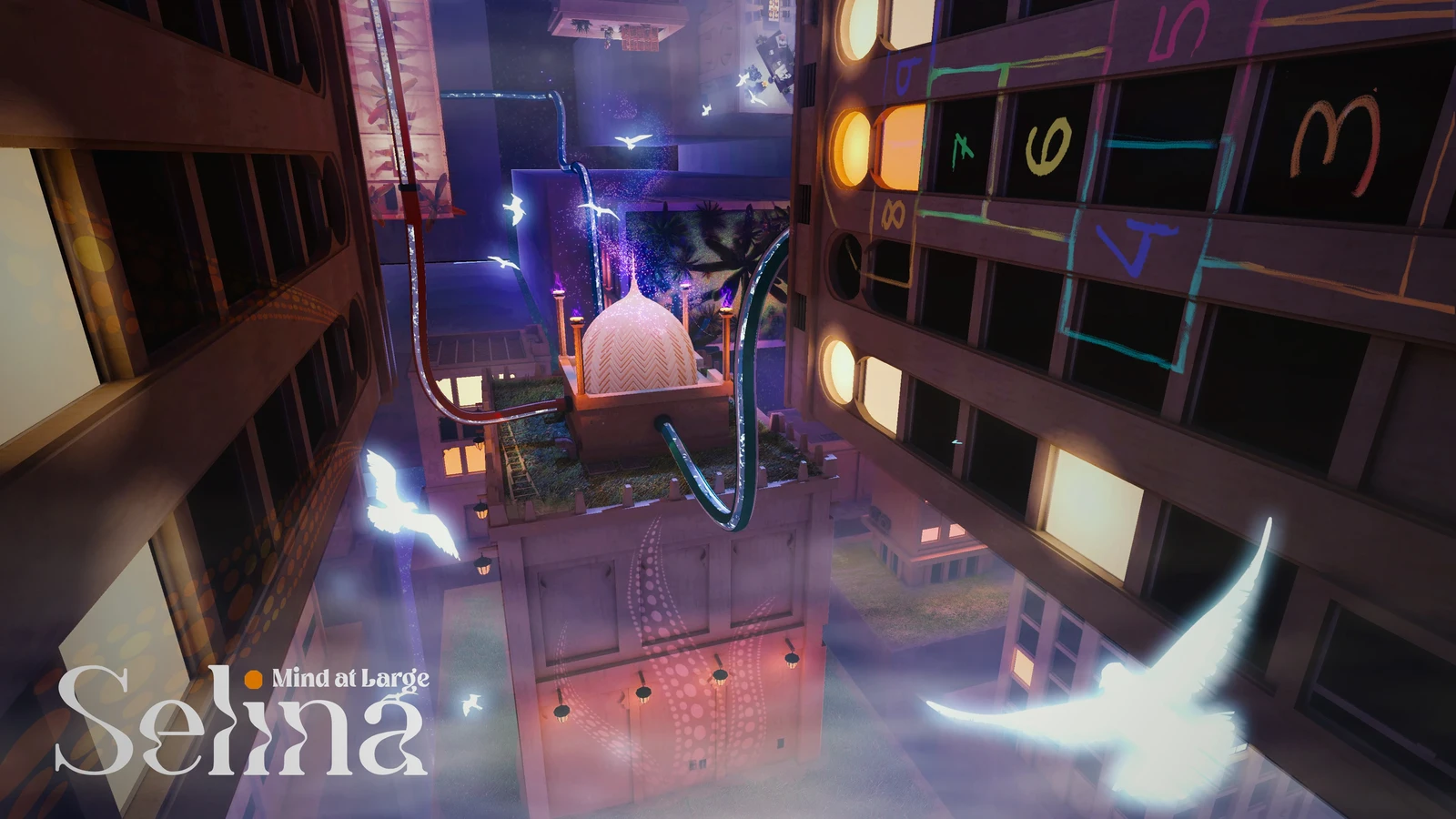 Mind at Large - Selina: "Outside World" Visual Development