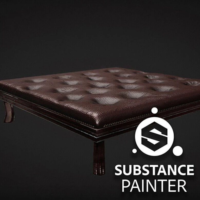 Art Deco Interior Prop: Furniture - Foot Rest ///